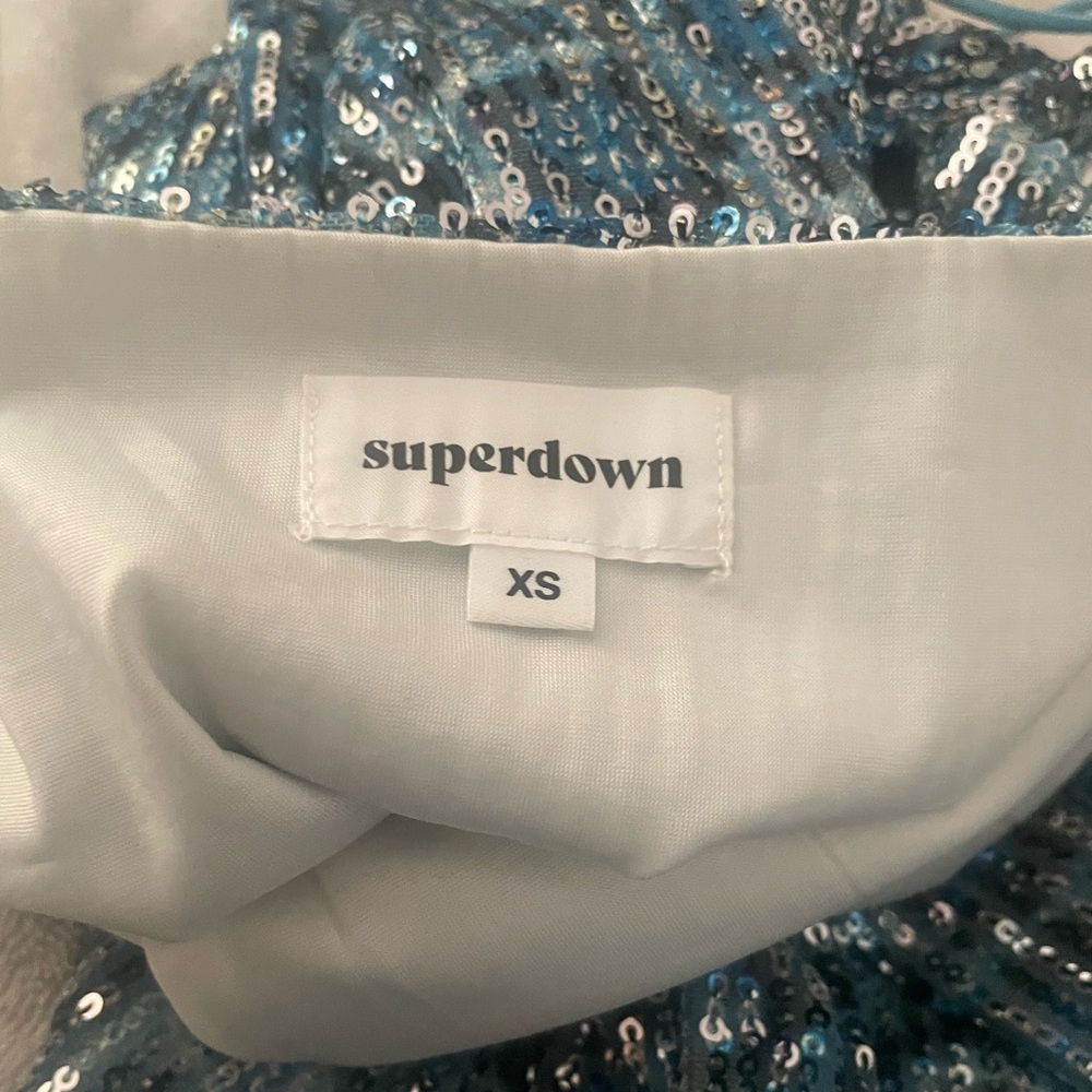 Nwot Revolve Superdown Romee Slit Mini Dress / Bl… - image 7